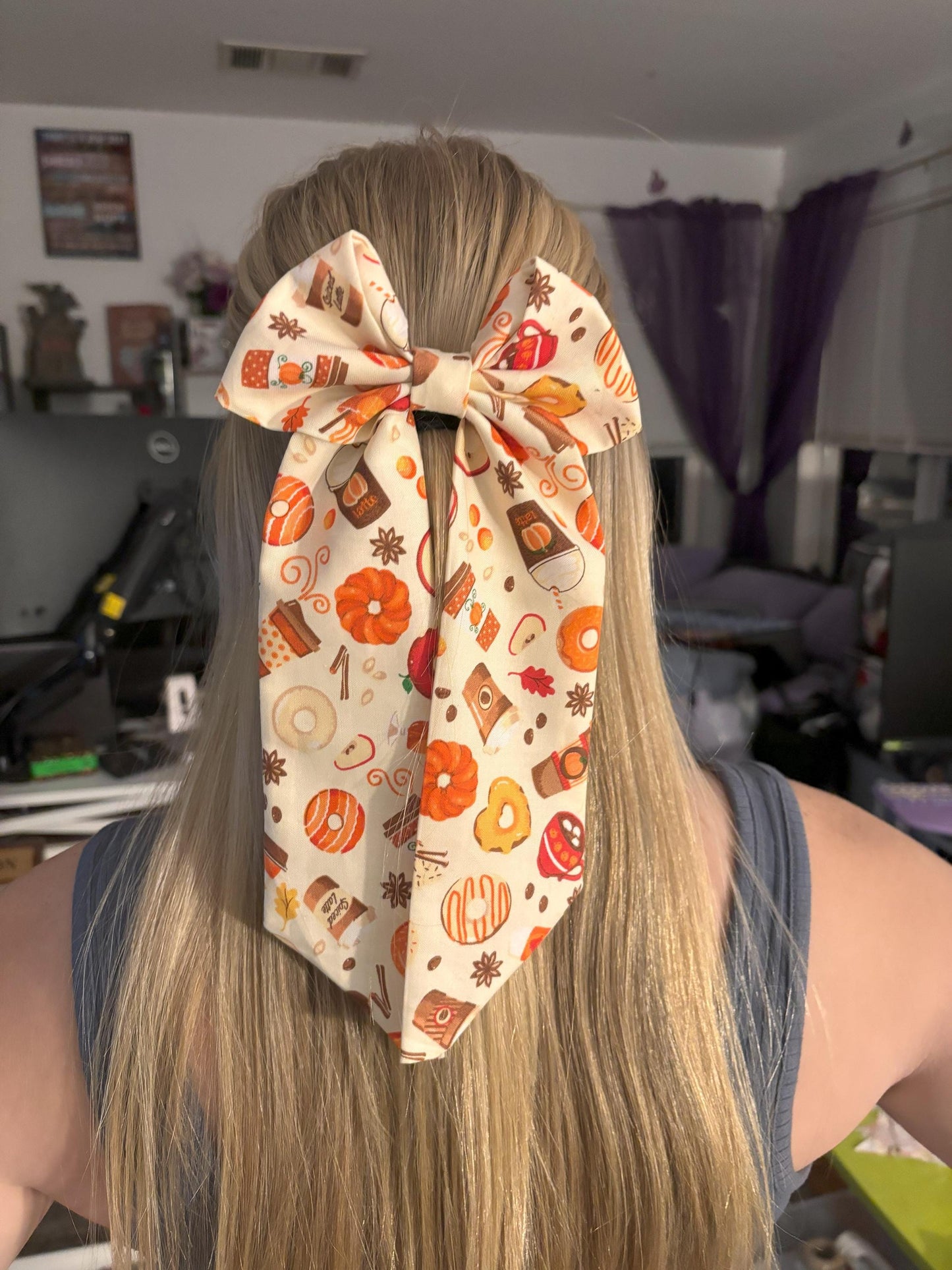 Fun Fall Foods Cotton Bow
