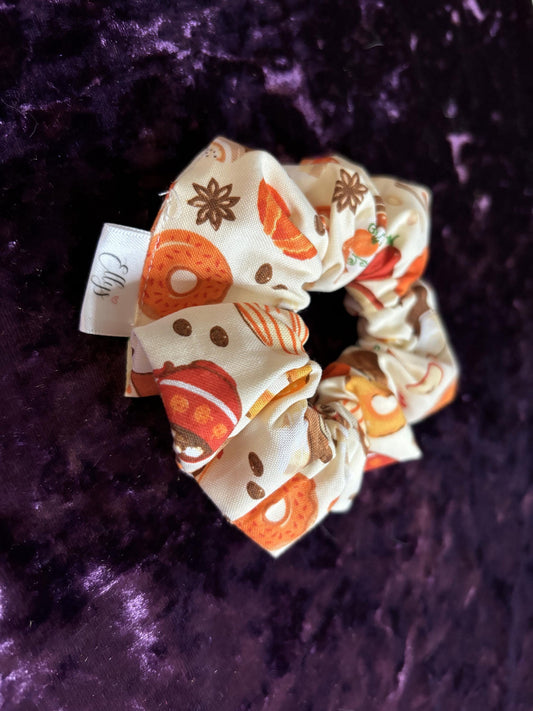 Fun Fall Foods Cotton Scrunchie