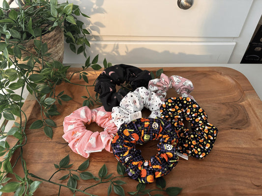 Spooky Cotton Scrunchies