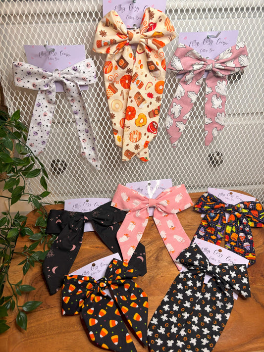 Spooky Cotton Bows